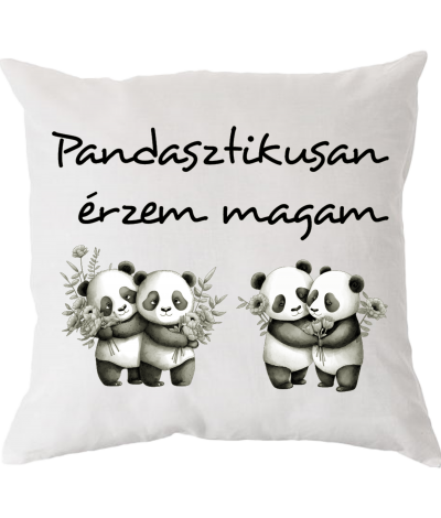 Pandás ölelés párna